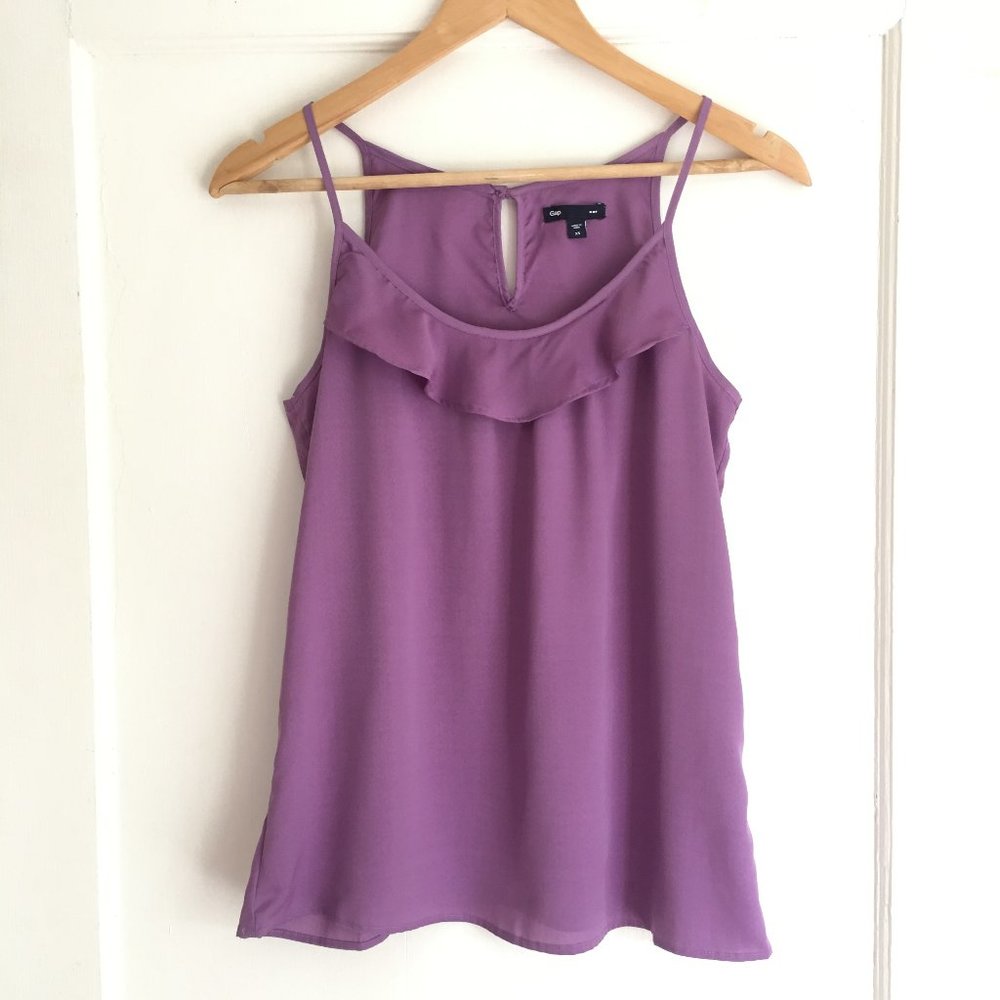 Lilac spaghetti-strap top, sz XS